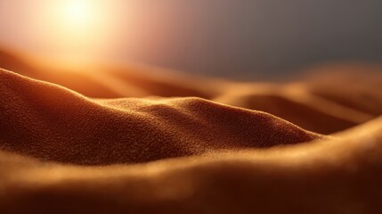 Wall Mural - sunset desert background with sand dunes and soft light