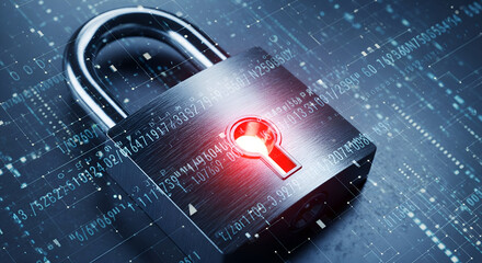 Secure your data with this advanced digital padlock and binary code