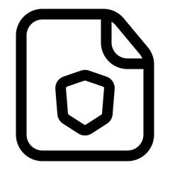 Wall Mural - folder outline icon set