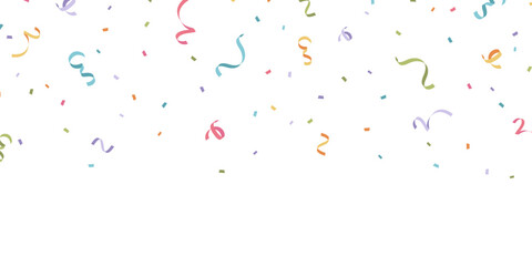 Wall Mural - confetti background Stunning colors that zigzag down for the celebration. Festive decoration vector illustration