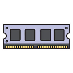 Computer Memory RAM Module Elements for PC Systems