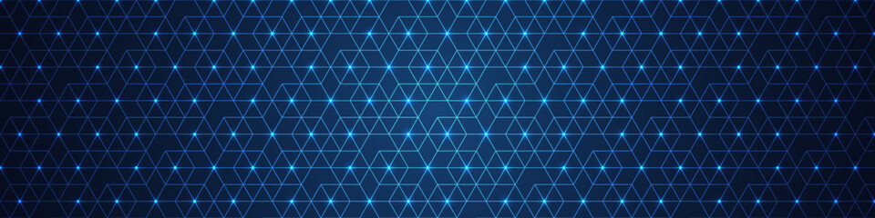Wall Mural - Abstract technology background with a seamless pattern of simple geometric shapes. Stylish vector texture