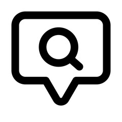Wall Mural - chat outline icon set