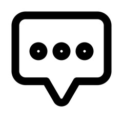 Wall Mural - chat outline icon set