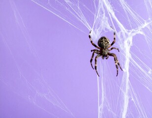 spider on the web background