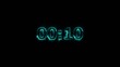 © MD SHAHIN - Countdown 10 second neon bright cyan color 4k illustration. black background 4k illustration.