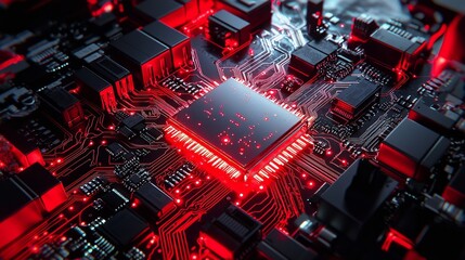 A modern representation of cybersecurity technology and innovation.