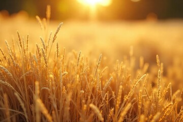 Wall Mural - sun-baked, dry grass shimmering with heat haze on a hot summer day the texture is rough and the colo