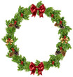 © Birol Dincer  - christmas wreath chaplet isolated on clear background