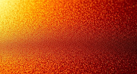 Canvas Print - fiery orange textured surface with bright light glare and small bubbles abstract background