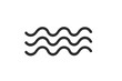 © Marie - Wave icon linear style, swirl waves vector illustration, abstract water wave symbols, smooth flowing lines, set of three wave shapes with transparent background, graphic design elements
