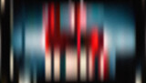 Abstract Red and Teal Vertical Motion Blur Background with Film Grain Noise Texture, Dark Moody Atmosphere.