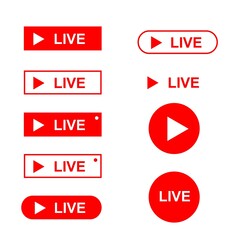Wall Mural - live icons set