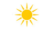 © Maicon - Sunshine yellow sun rays summer heat bright light sunny day weather forecast icon illustration vector 100 transparent background