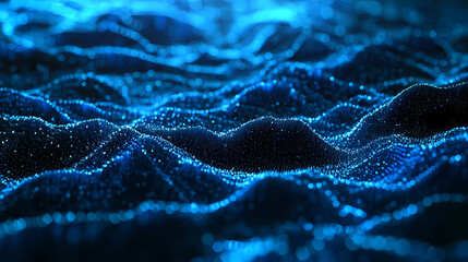 Wall Mural - Abstract Digital Wave Pattern