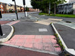 Urban pedestrian crossing and tactile paving in United Kingdom