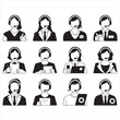 © saimun - Business people icons set vector illustration