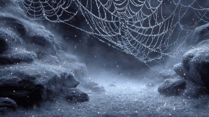 Spider Web and Cobweb Scary Frames