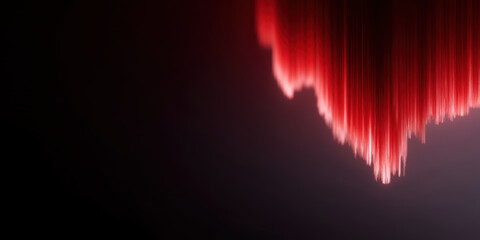 Wall Mural - Black friday red and black poster design, Black and red abstract design with vertical lines creating dynamic black friday poster effect