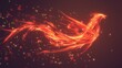 © Vlad Darii - Vibrant phoenix emerges majestically from roaring flames in stunning generative art creation