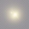© boxerx - Realistic shine and glow effect isolated on transparent background. Sparkles and explosion effects. Stars and light beams. Sun beam. Vector illustration