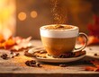 © kunci - Autumnal coffee drink with cinnamon