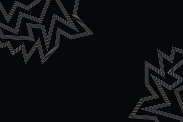 Wall Mural - abstract white lines digital geometric contemporary stripe line art curve on black background element concept for business futuristic technology concept suit over poster banner brochure header EPS 10