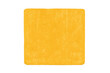 © Michael - Processed cheddar cheese slice with rounded corners on transparent background for food preparation