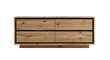© Velox Studio - Modern Rustic Wood Console Four Floating Drawers with Natural Grain. clipping path, Business concept, PNG, graphic resources.