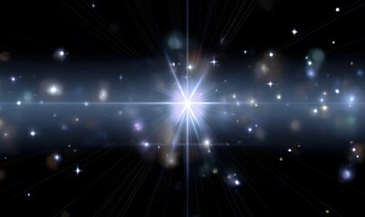 Wall Mural - sleek and elegant background for ppt, abstract dark star cluster
