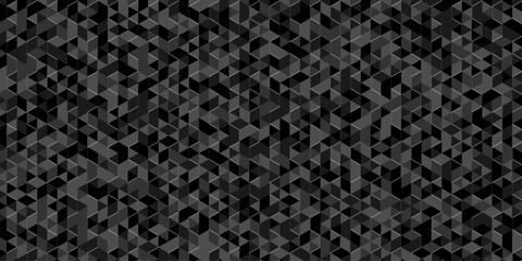 Wall Mural - abstract low polygon cubic black gray black vector poly triangle texture geometric pattern composed 