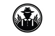 © SreeRaton - farmer silhouette vector icon design