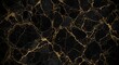 © Ade - Close-up view of dark marble with golden veins.