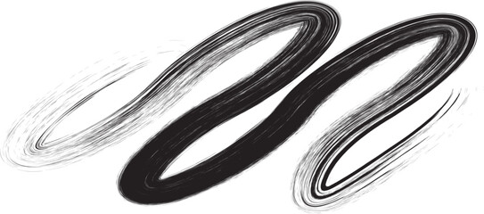 Wall Mural - Grunge Wave Logo Element. Surfing Icon . Brush Stroke . Vector Illustration.