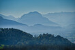 Ausblick vom Pfänder über Bregenz und die Alpen