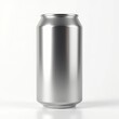 © Sayeda - 3D render of soda can mockup, metallic texture, isolated on white background, realistic lighting