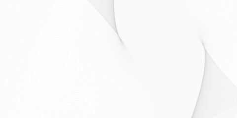 Wall Mural - elegant abstract background with subtle grey wavy lines on a clean white surface, creating a modern 