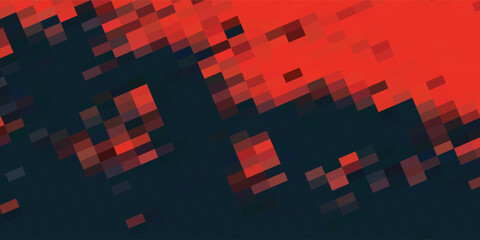 Wall Mural - pixel abstract mosaic background gradient design isolated black elements on white background vector 