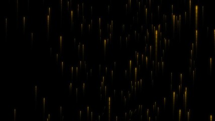 Wall Mural - Seamless Looping Golden Light Rain Vertical Drop Effect
