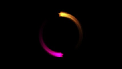 Wall Mural - Seamless Looping Circular Fire Trails Motion Animation
