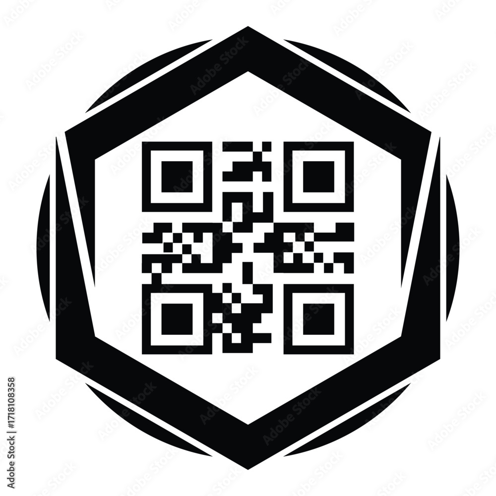 Scan QR code icon. Digital scanning QR code. QR code scan for ...