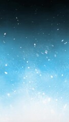Wall Mural - Vertical Snowstorm Rising on Blue Skies 4K Loop features a blue smoke or foggy atmosphere with white particles flying up from the bottom of the screen to the top in a vertical ratio loop.