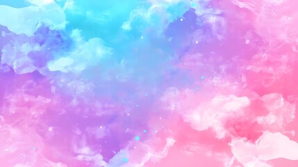Wall Mural - A captivating abstract design featuring a soft blend of pastel hues, creating a dreamy and ethereal atmosphere.