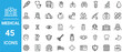 © GraphiXpert - Medical Line Icons Set – 45 Healthcare, Hospital, and Wellness Vector Symbols