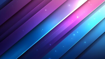 Wall Mural - A vibrant abstract design featuring diagonal stripes of gradient colors, highlighted by subtle sparkles, creating a dynamic and modern aesthetic.