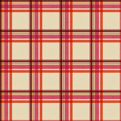 Wall Mural - Checkered Seamless Plaid Background with Texture