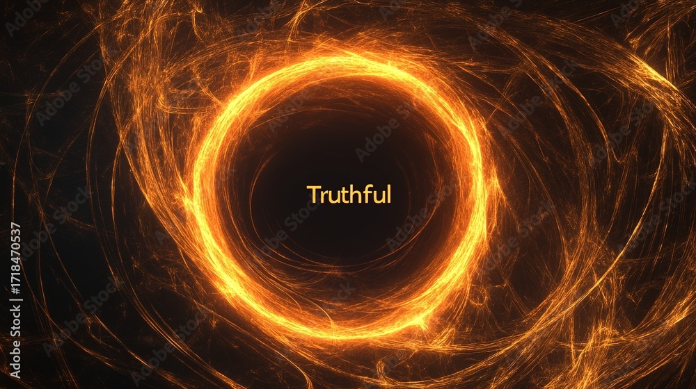 High Resolution Background Truth An abstract representation of a truth is visualized in an enigmatic ...
