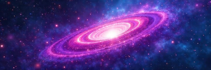 Wall Mural - A mystical swirling nebula, vibrant hues of purple and blue, represent the vast unknown of destiny and the unfolding possibilities of tomorrow , fate, astrology, blue