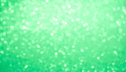 Abstract green bokeh background, shimmering lights