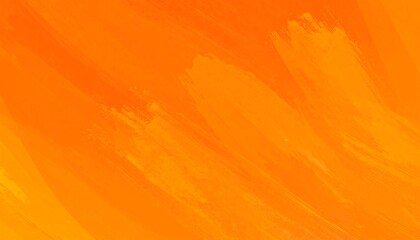 Abstract vibrant orange brushstrokes